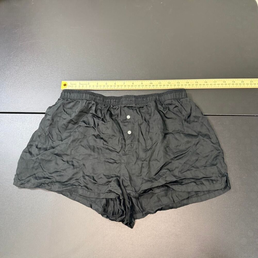 Victoria’s Secret PINK Black Rhinestone Lounge Shorts Medium Y2K